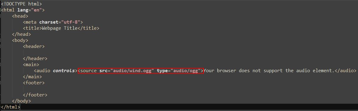 audio tag showcase with source tag highlighted
